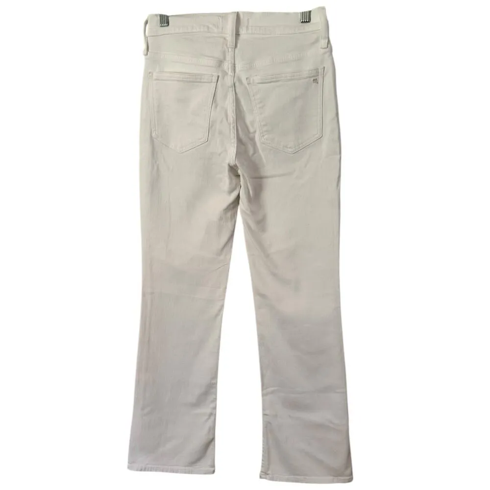 NWD Madewell Mid Rise Kick Out White Stretch Denim Jeans Women’s Size 26 - Image 5