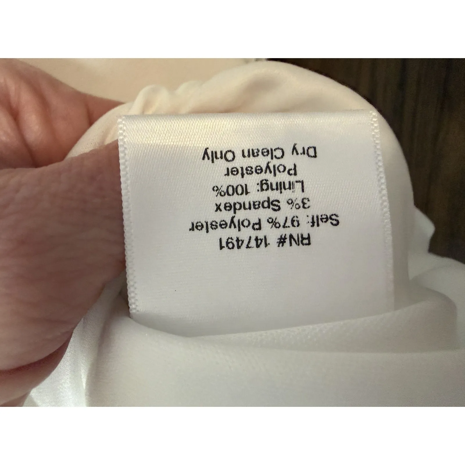 NOEL & JEAN KATIE MAY Cowl Back Long Crepe Wedding Gown Dress Off-White 12 NWT - Image 10