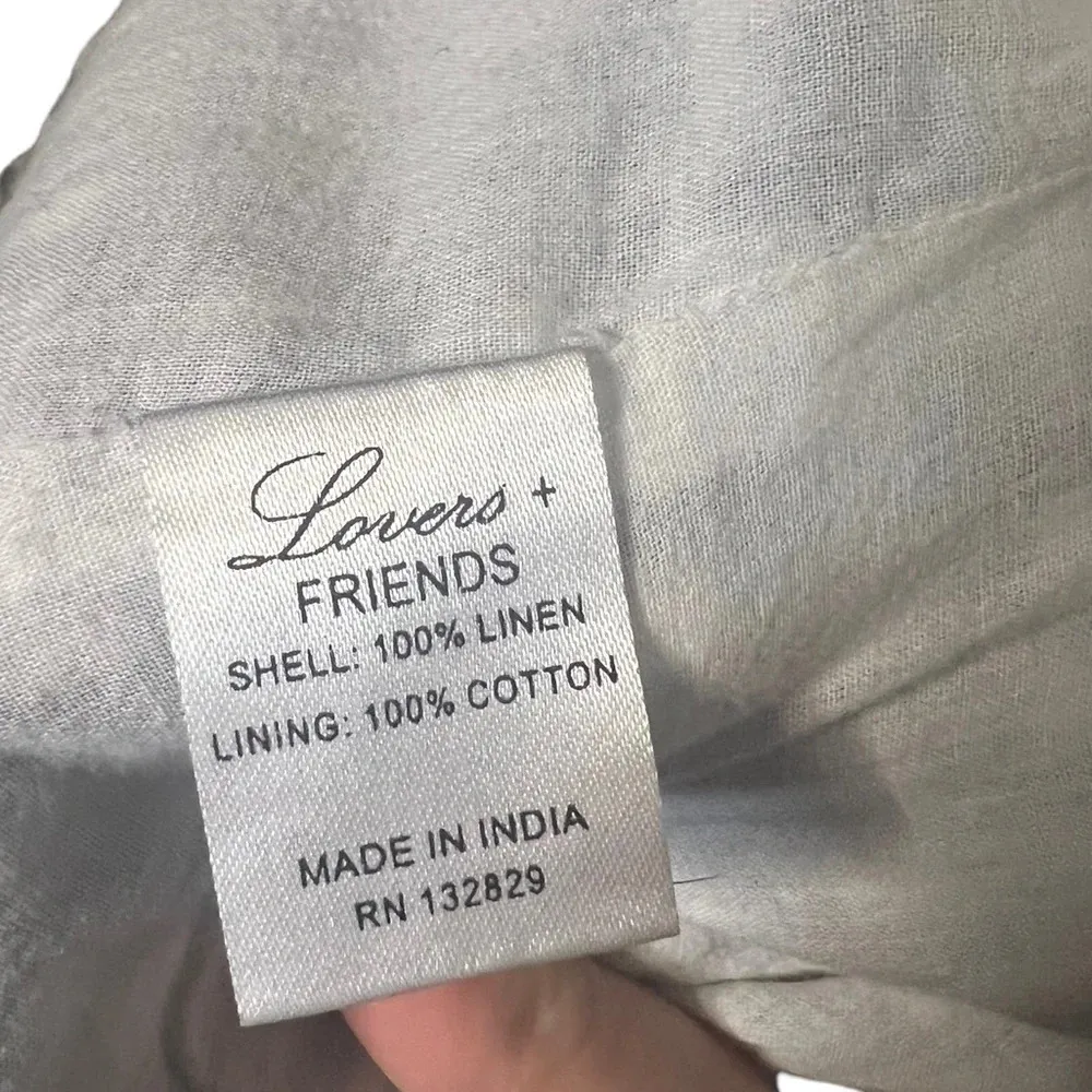 Lovers + Friends Stacey Gingham Tank M Revolve Linen - Image 4