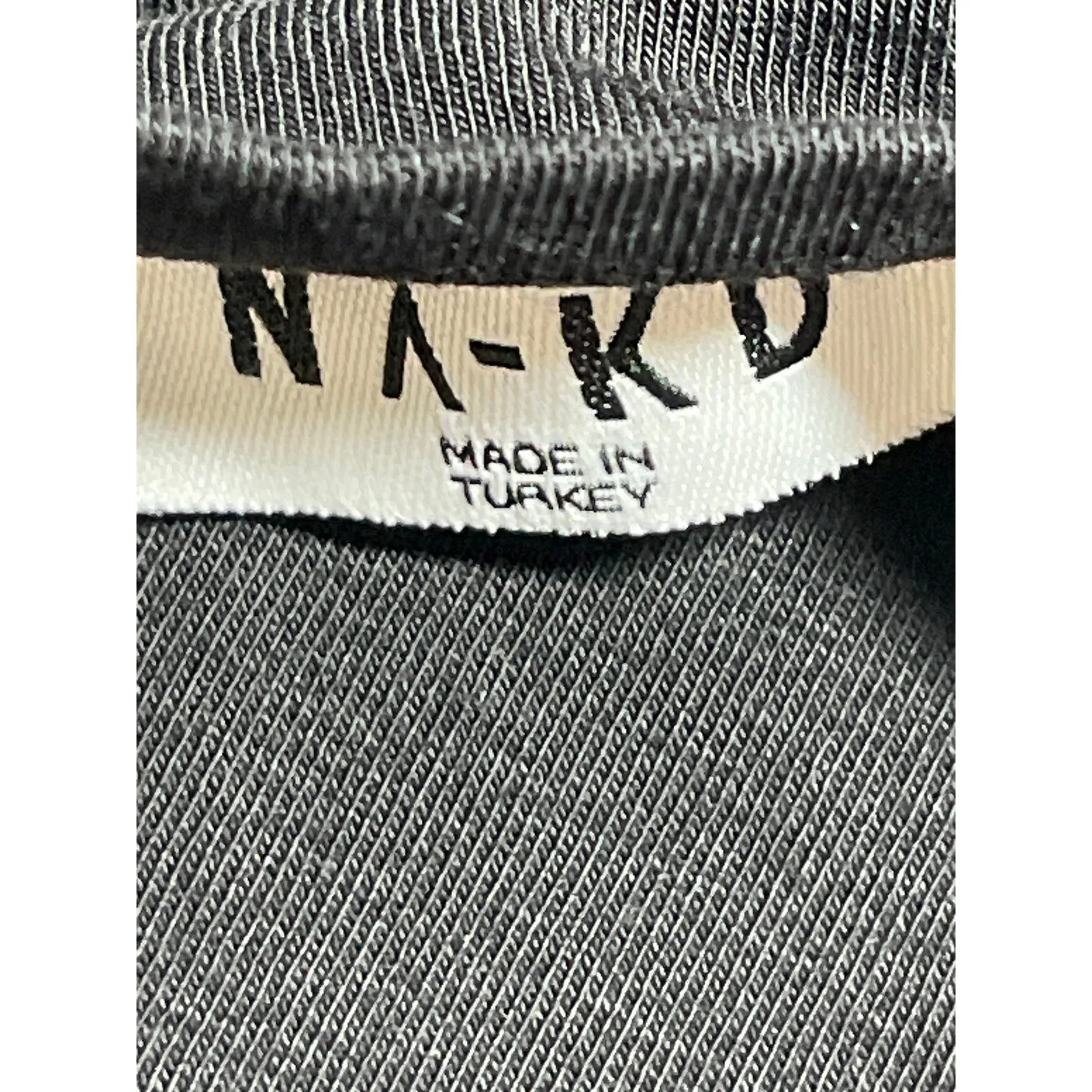 NA-KD Women's Black Long Sleeve Mock Neck Mesh Corset Bustier Crop Top Size S - Image 3