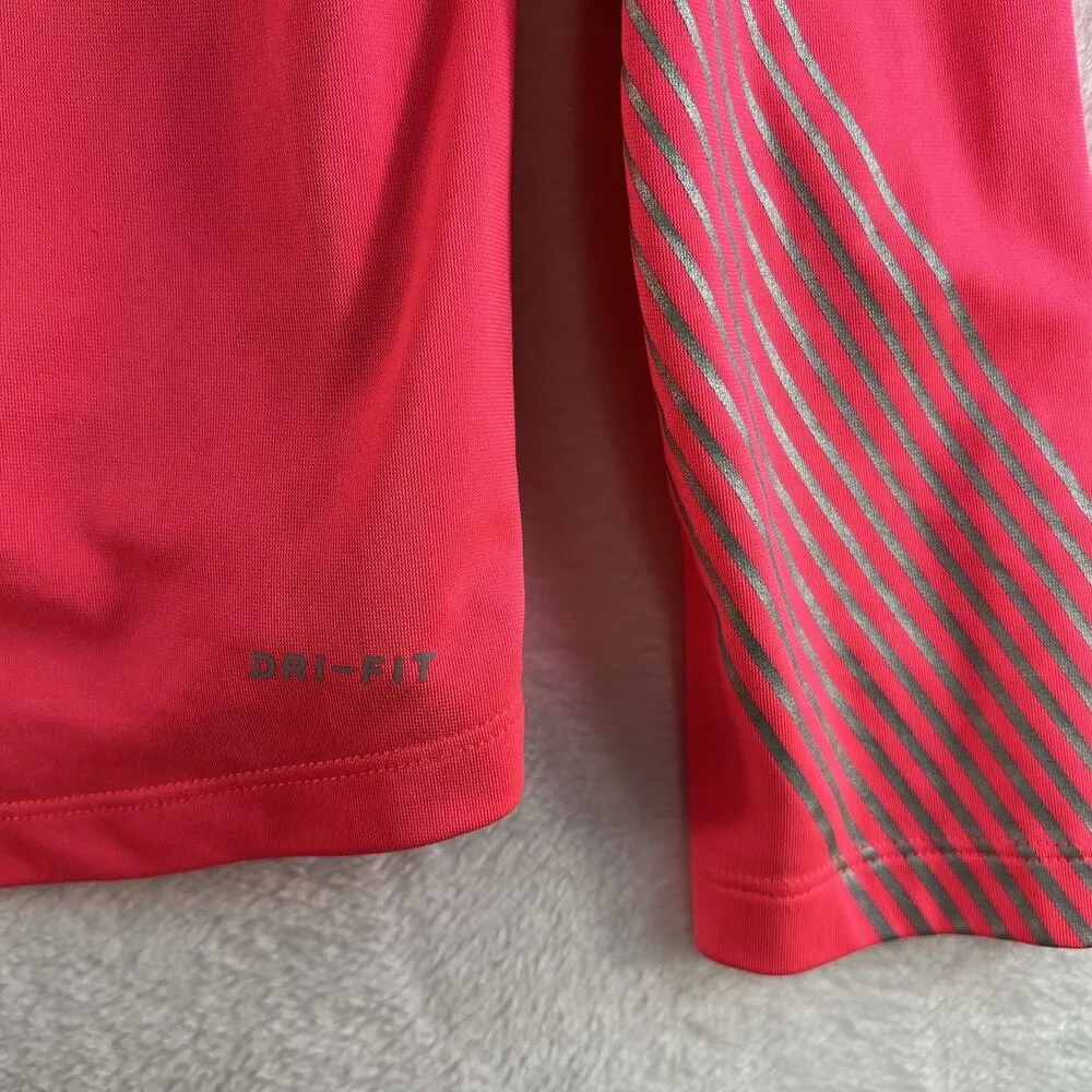 Nike Medium Dri-Fit Flash Core Running Quarter 1/4 Zip Pullover Hot Pink Reflect - Image 12