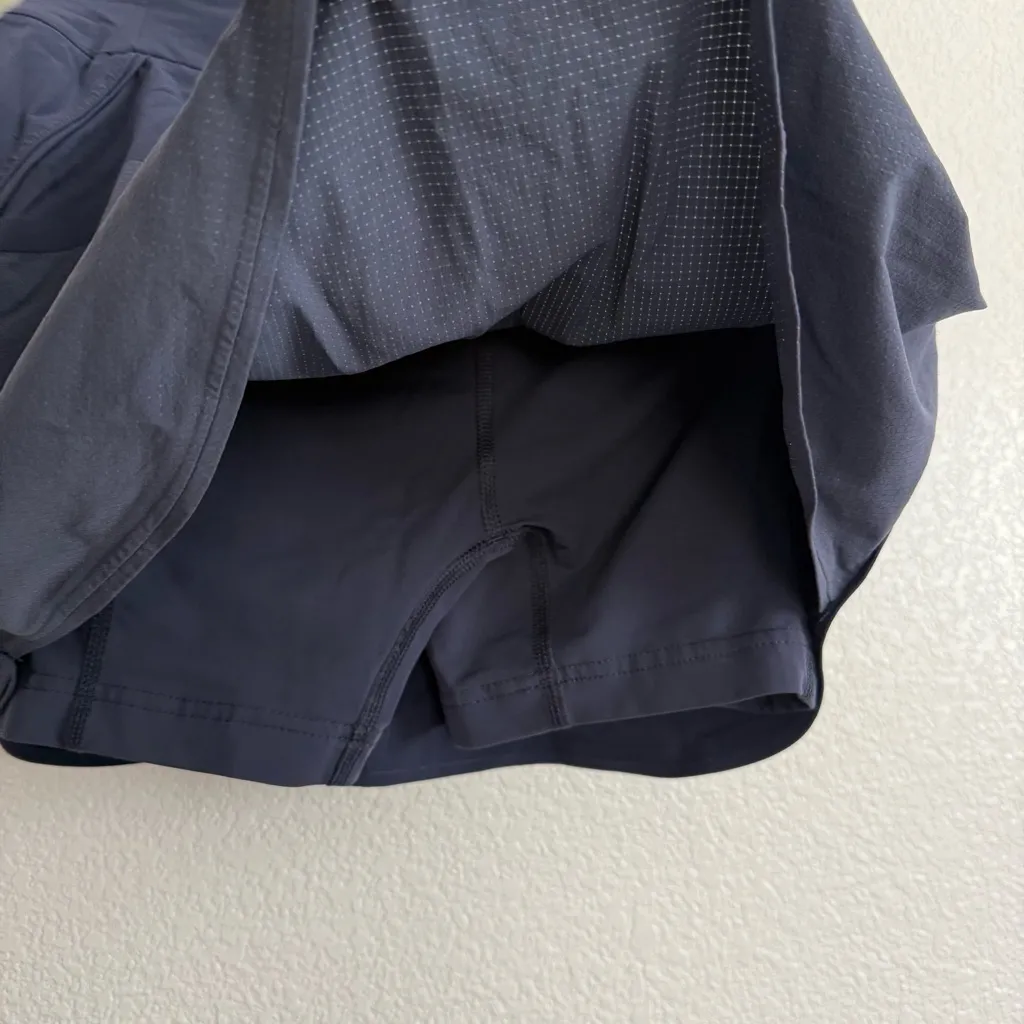 Outdoor Voices Perforated Mini Skirt Skort in Blue XS - Image 5