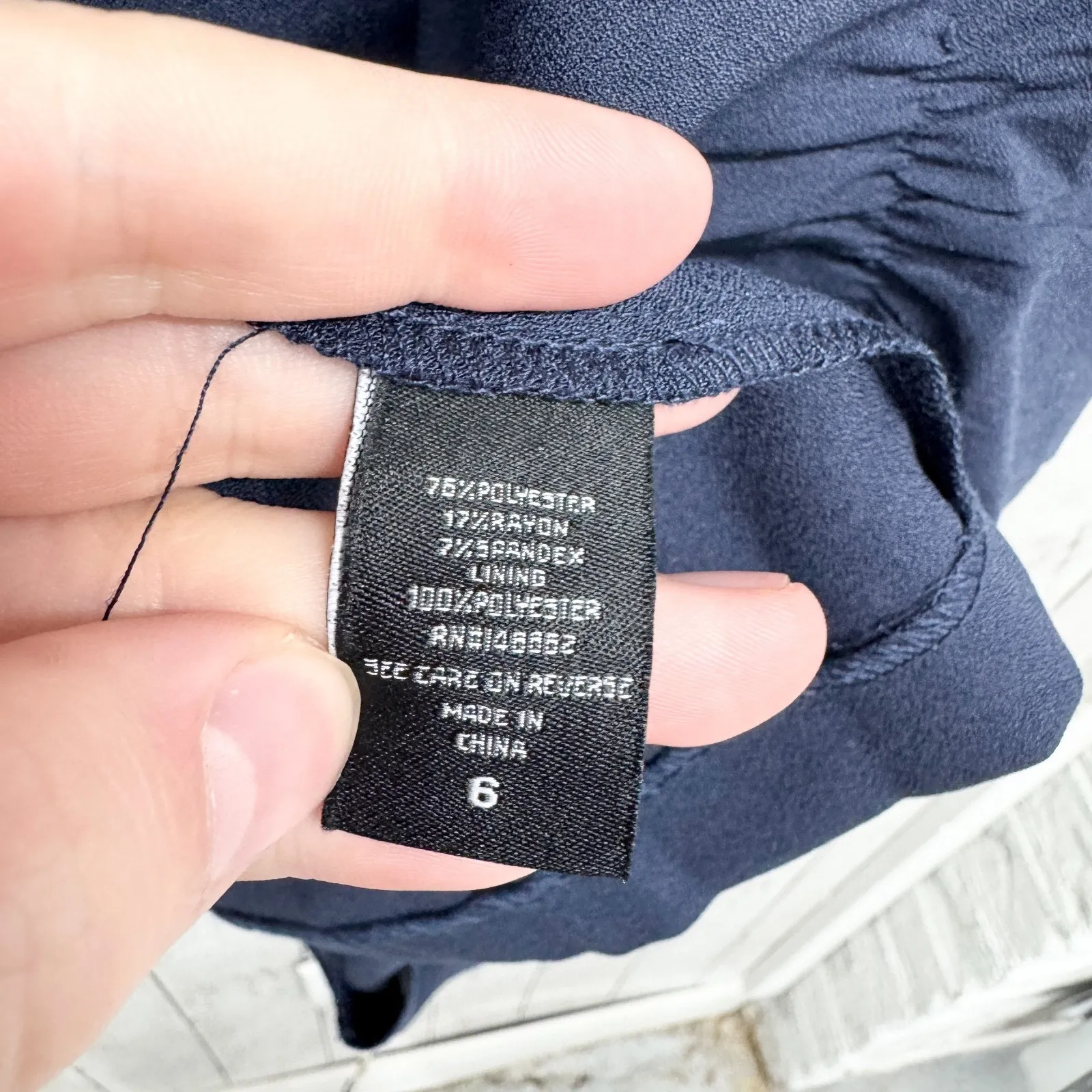 New Torrid Jacket Women Sz 6 Navy Open Front Collared Cinch Sleeve Blazer Preppy - Image 5