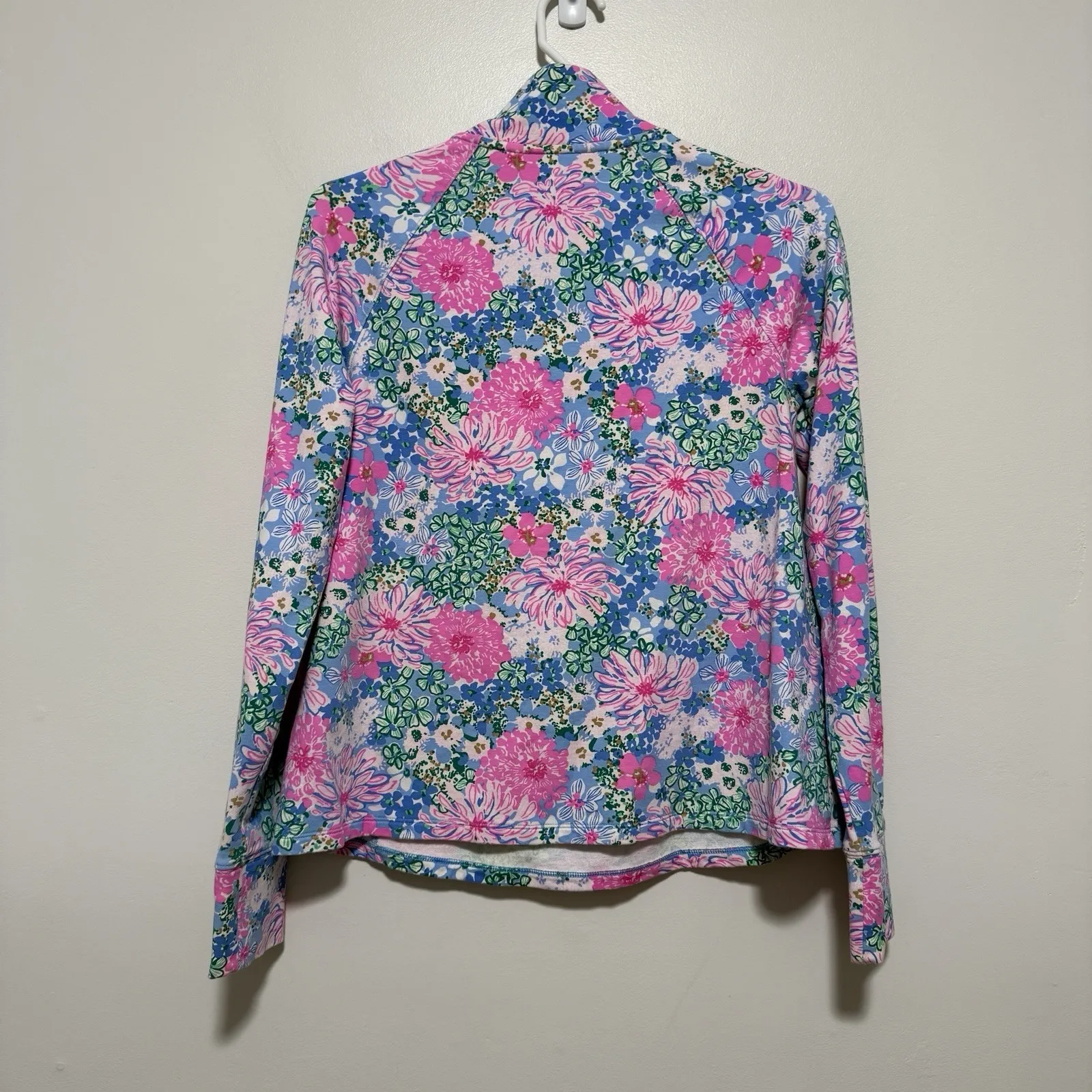 Lilly Pulitzer Melena UPF 50+ Quarter Zip Popover in Multi Lil Soiree All Day XS - Image 6