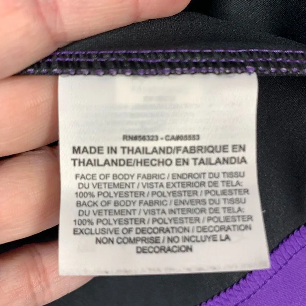 Nike Golf Women's Full Zip Storm-Fit Short Sleeve Top Purple Size Small NWOT - Image 5