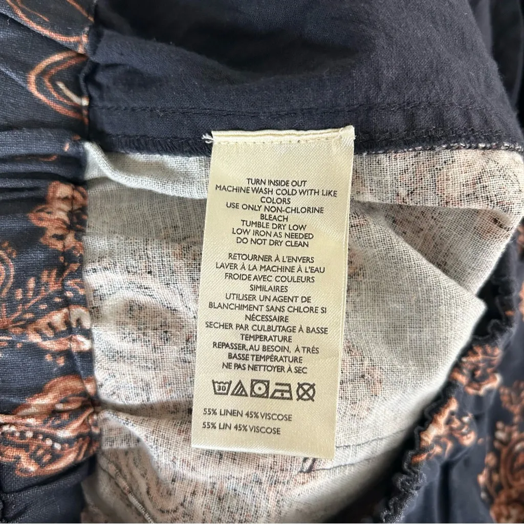 NEW Anthropologie Pilcro Beach Cargo Linen Pants extra small - Image 14