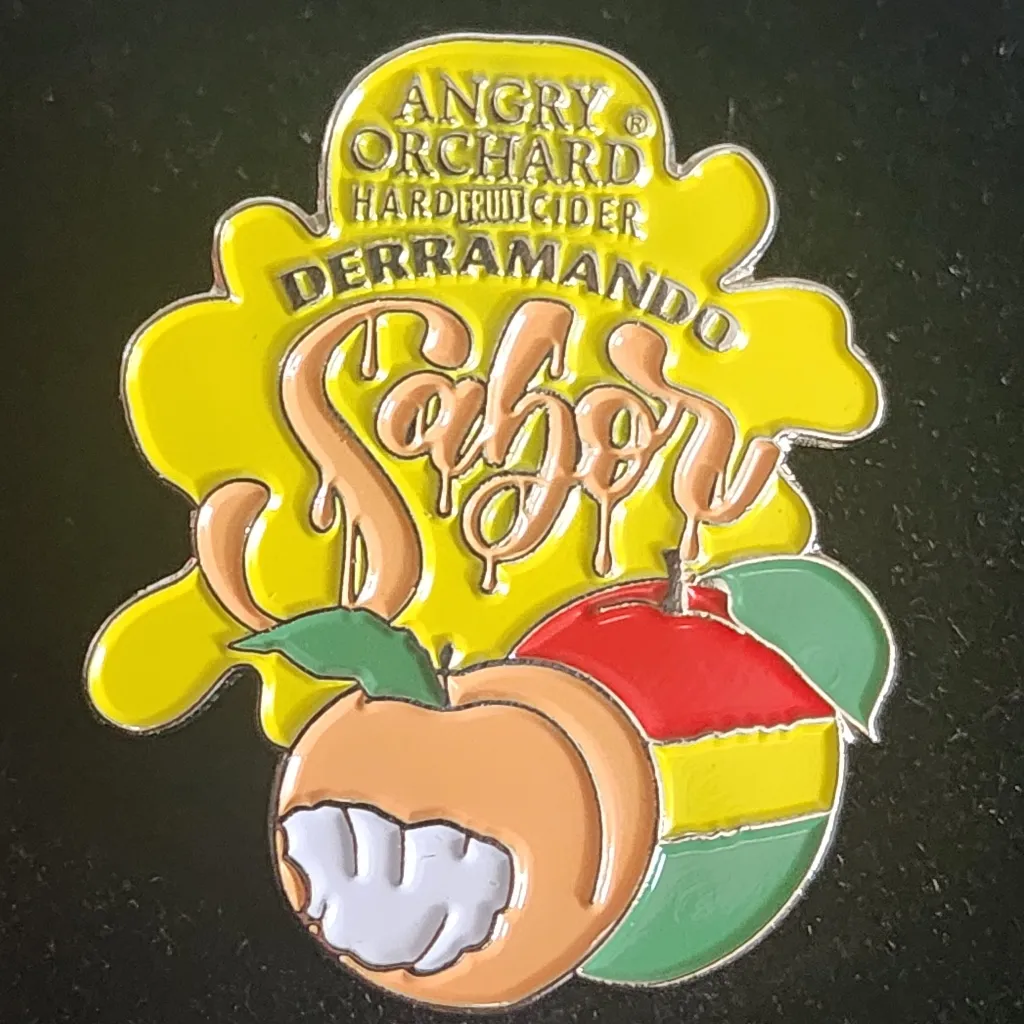 Set of 5 Angry Orchard Fruit Hard Cider Enamel Pins New - Image 3