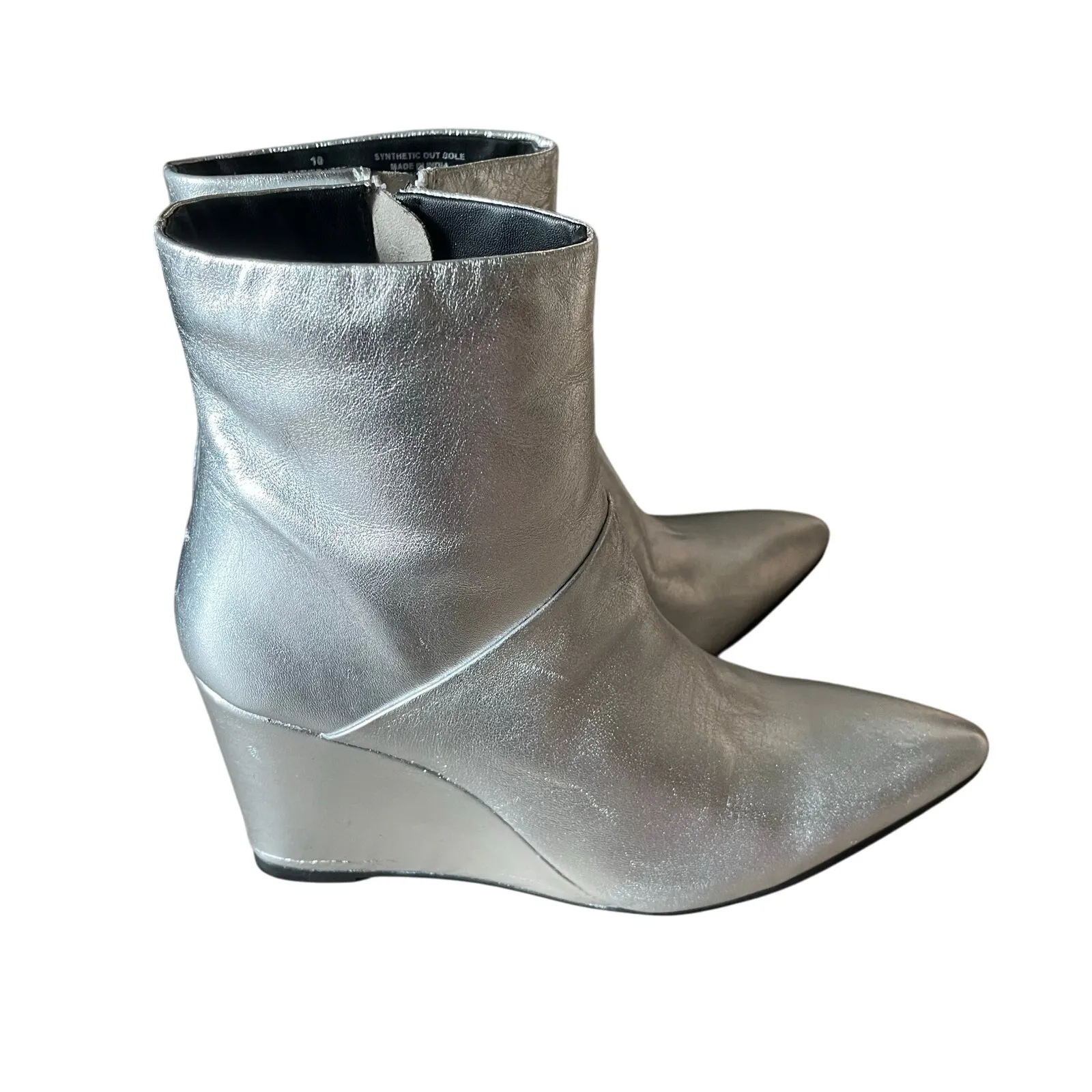 Seychelles Only‎ Girl Boot Silver Women's 10 Party Club Dance Concert Festival - Image 5