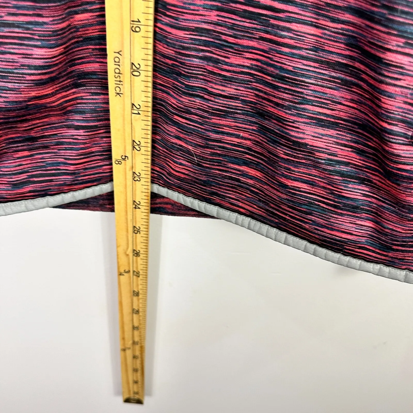 Gap Funnel Neck Hoodie Pullover S Pink Space Dye Activewear Athleisure‎ Fleece - Image 6