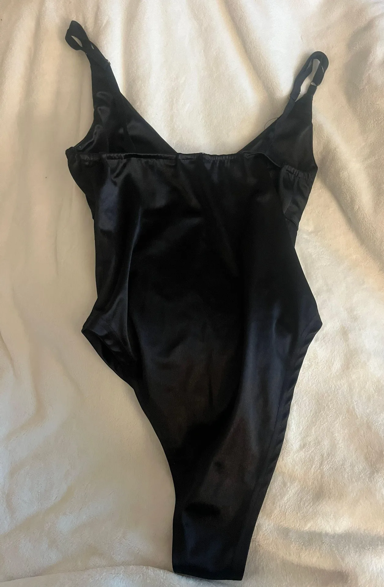 Satin Black Bodysuit - Image 3