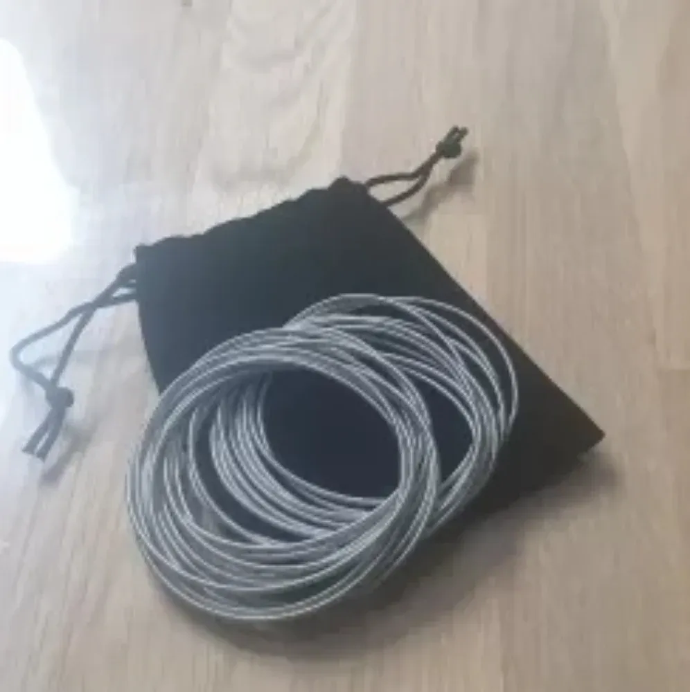 NEW 2 mm Platinum Plated Stainless Steel‎ 316L Stackable Guitar String Bracelets - Image 13