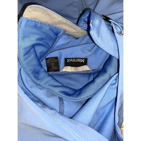 Women's Marmot Riverfront Blue Insulated‎ Hooded Jacket Sz XS - Image 2