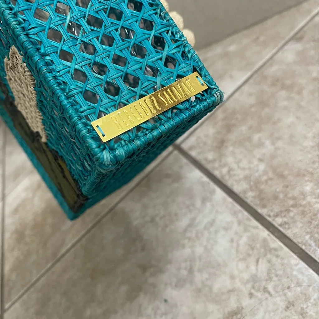 Mercedes Salazar ‎ Statue Of Liberty RARE Hand Bag W/ Plastic Liner Hand Made - Image 8