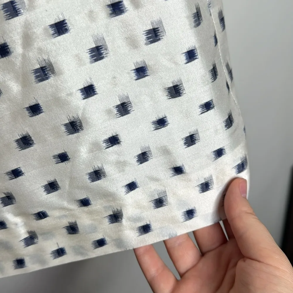 J Crew Collection silk pencil skirt with square scattered print size 6 - Image 5