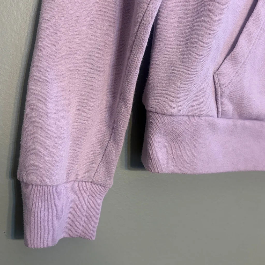 PINK Victorias Secret Size Small Lilac Quarter Zip Sweater - Image 4