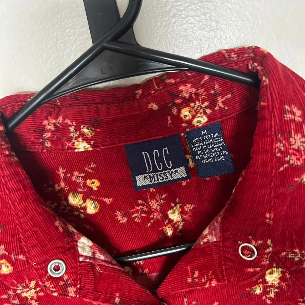 American-vintage Women's Red and Burgundy Shirt - Image 8