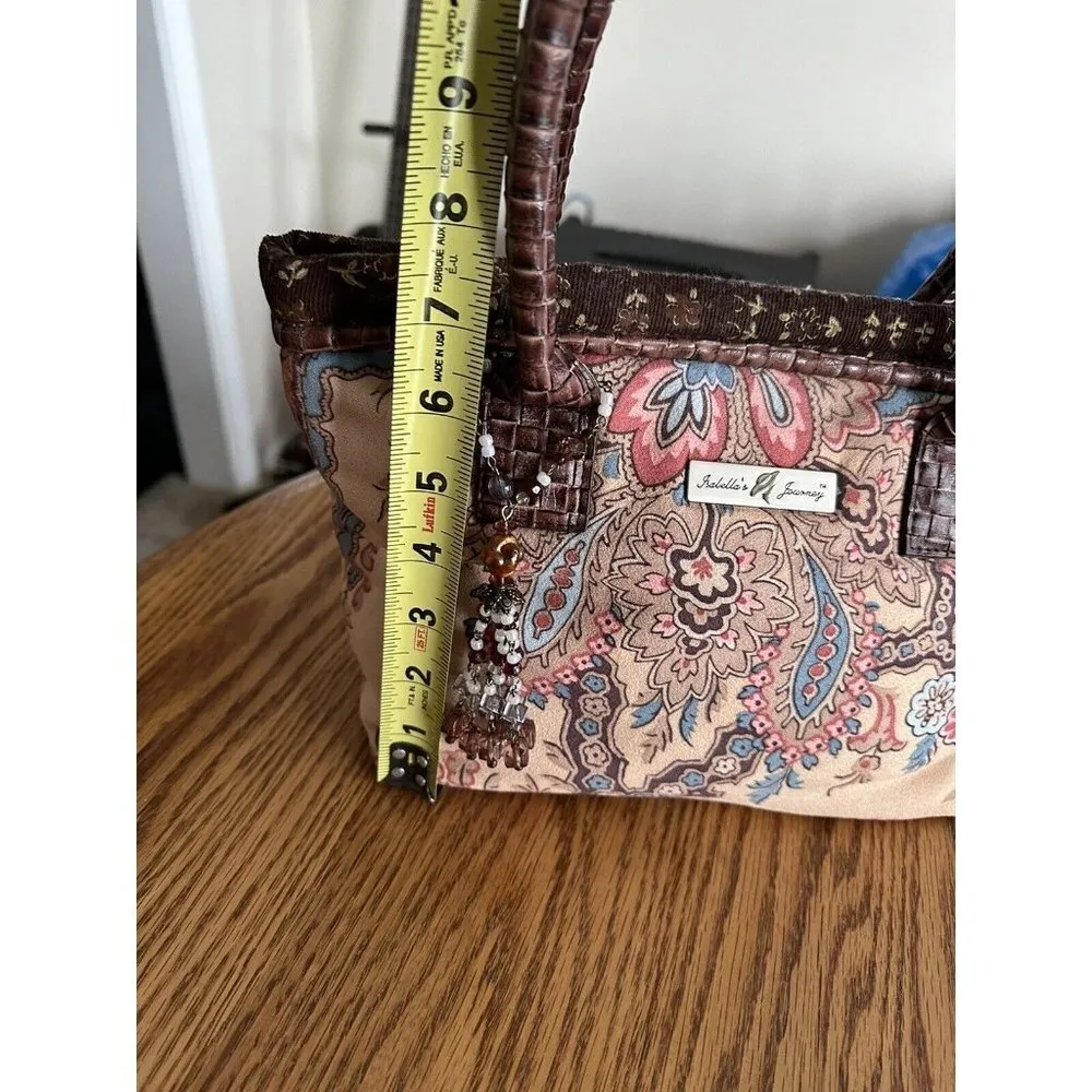 Isabella's Journey Tapestry Handbag Bag Purse Brown Fall Floral Y2K Retro - Image 4