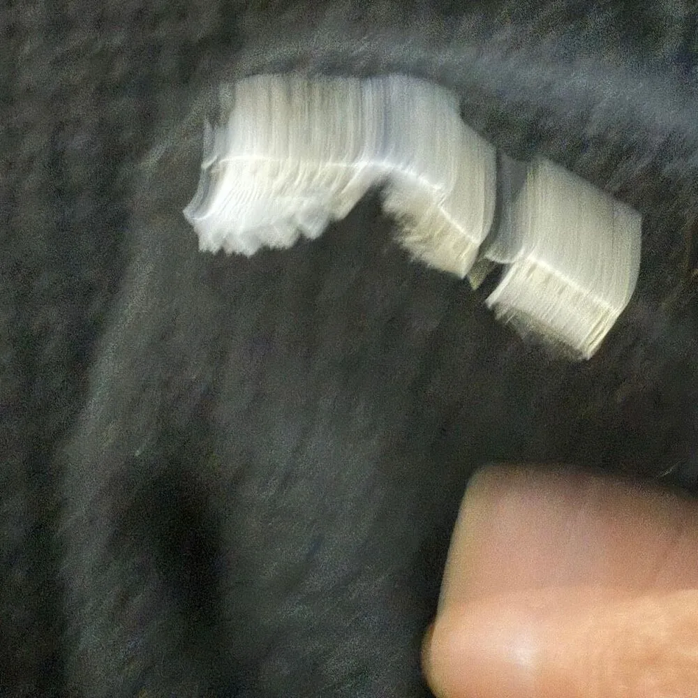 Allude Black Cashmere Waffle Knit Sleeveless Fringe Midi Dress Black $500 M Size M - Image 8