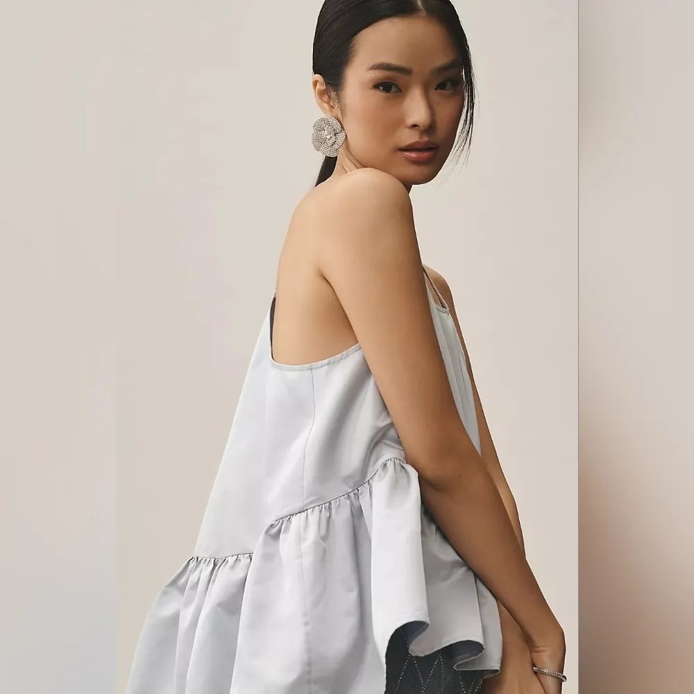 NWT Anthropologie Let Me Be Shine Halter Babydoll Tank (run small) Size L - Image 3