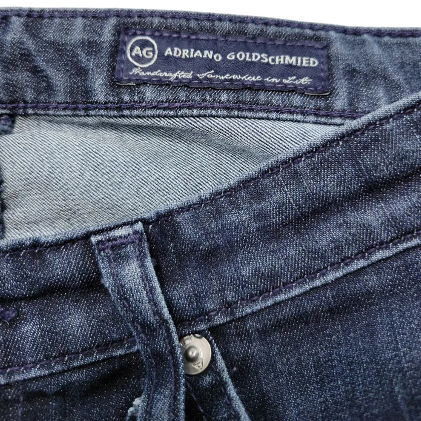 Adriano Goldschmied The Legging Crop Super Skinny Crop Jeans Size 27R 28x24 Blue  - Image 7