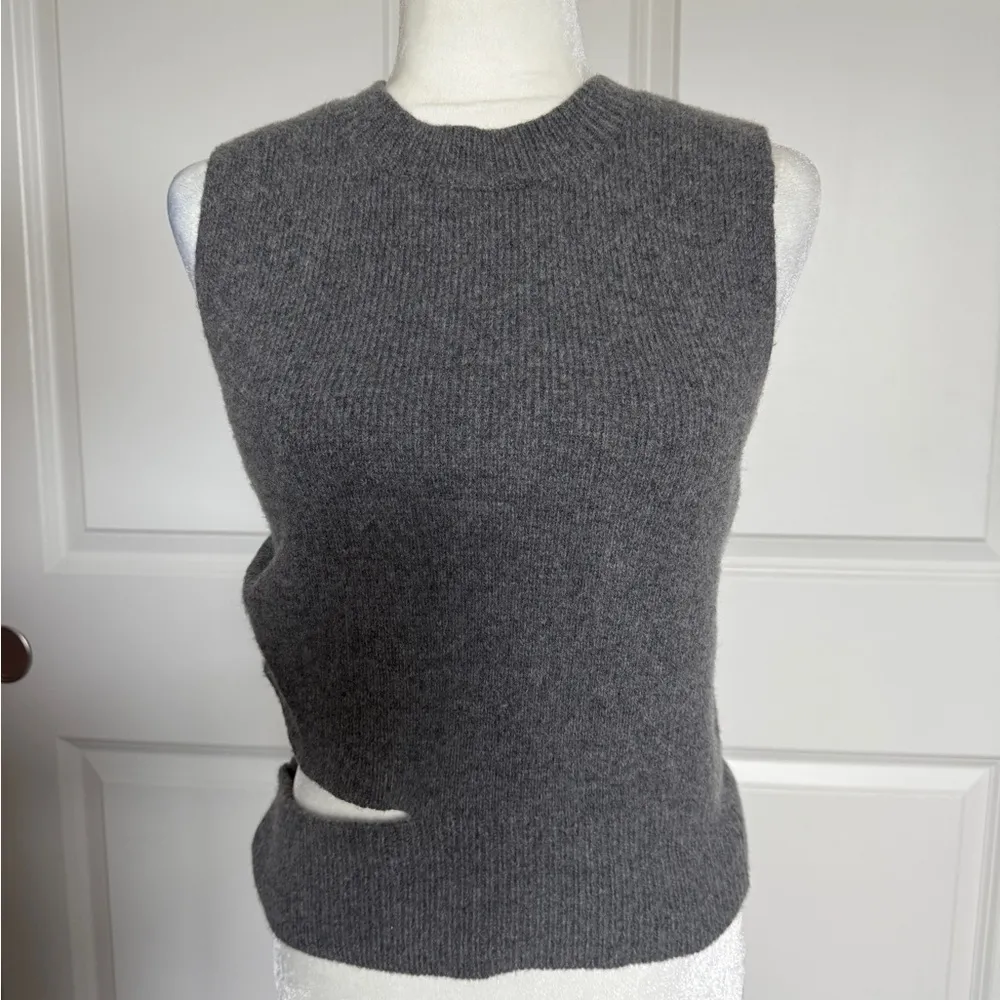 Gray Women's Sweater Vest - Image 3