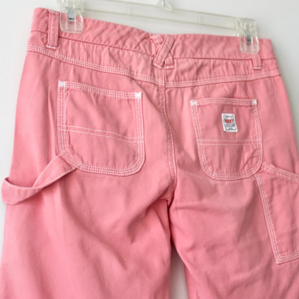 Roxy Vintage 2000's 100% Cotton Salmon Pink Knee-Length Bermuda Shorts 1 - Image 6