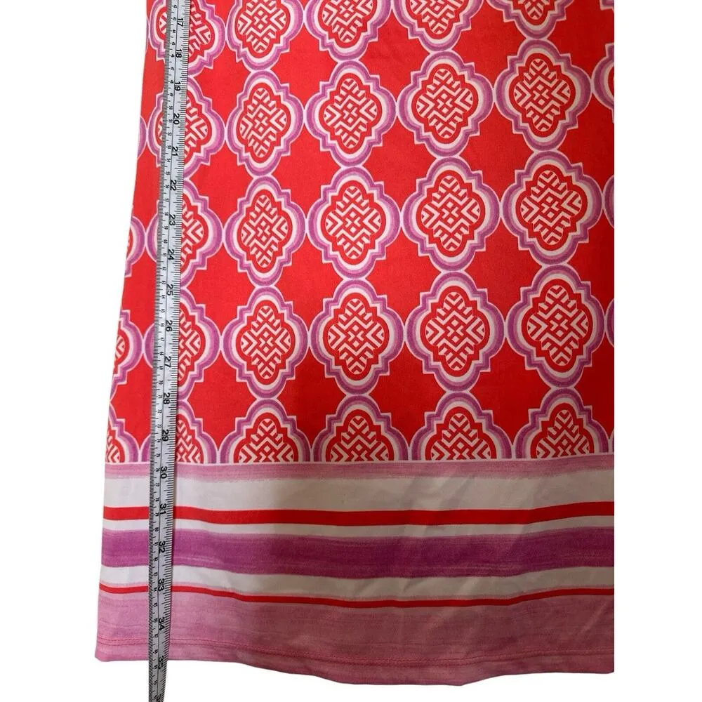 Cabana Life Dress Womens Size SCoral Pink Shift Beach Resort Stretch UPF Pockets - Image 5