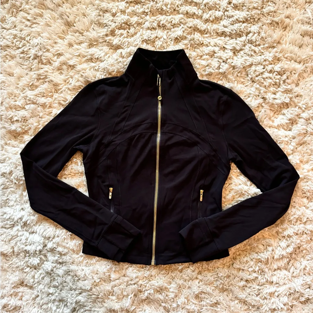 Black/ Gold Define Cropped Jacket Nulu - Image 6