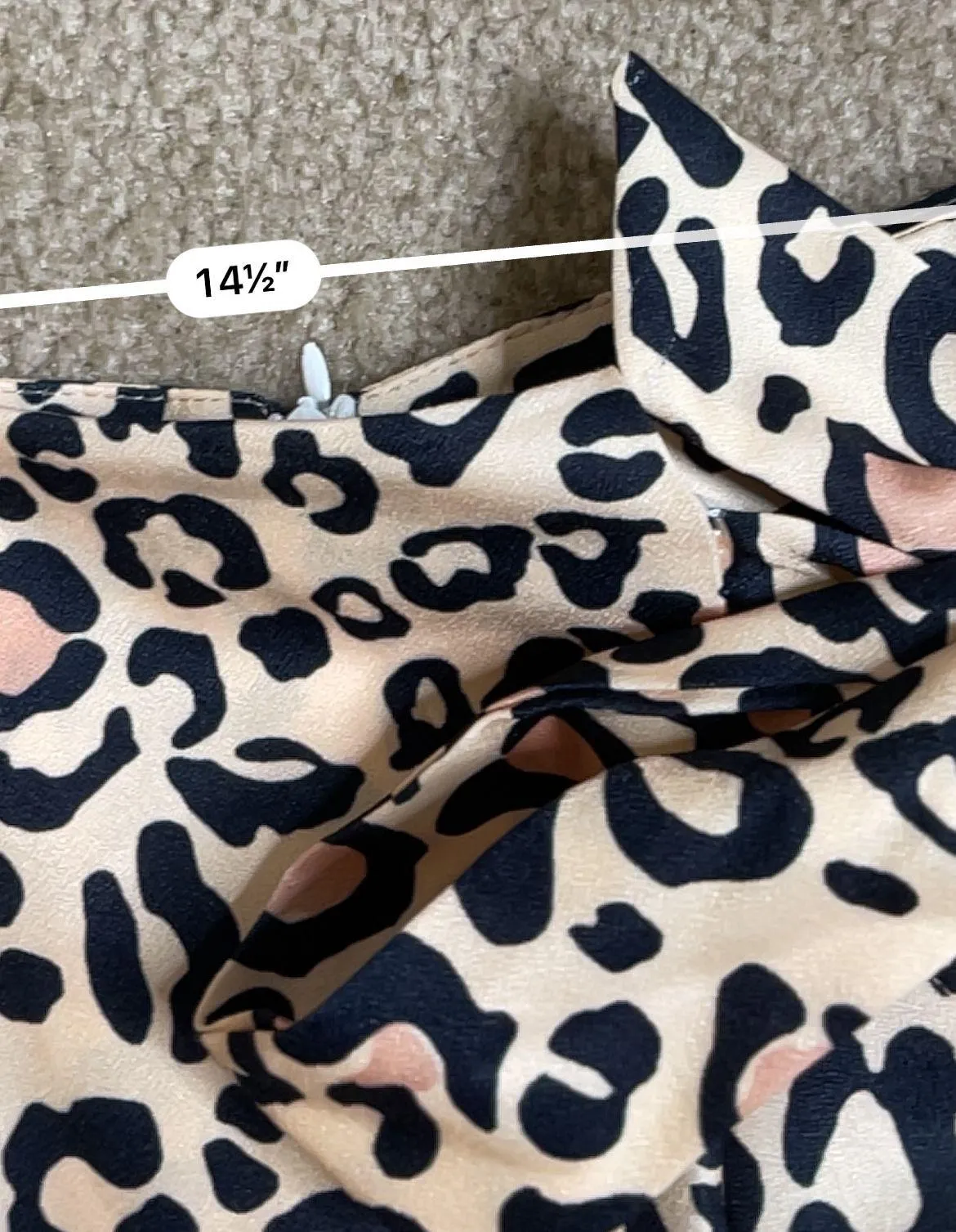 Leopard Print Ruffle Wrap Mini Skirt Multi Size L - Image 3