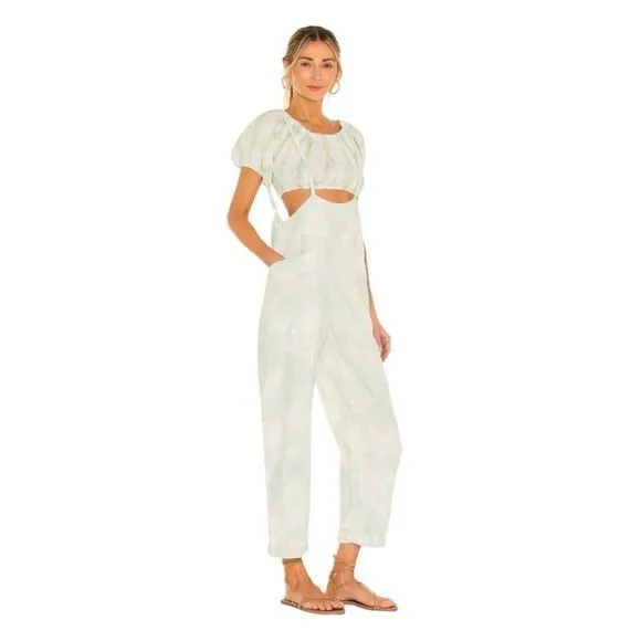 Free People Tie Dye Stroll in Kyoto Top in Succulent - Image 28