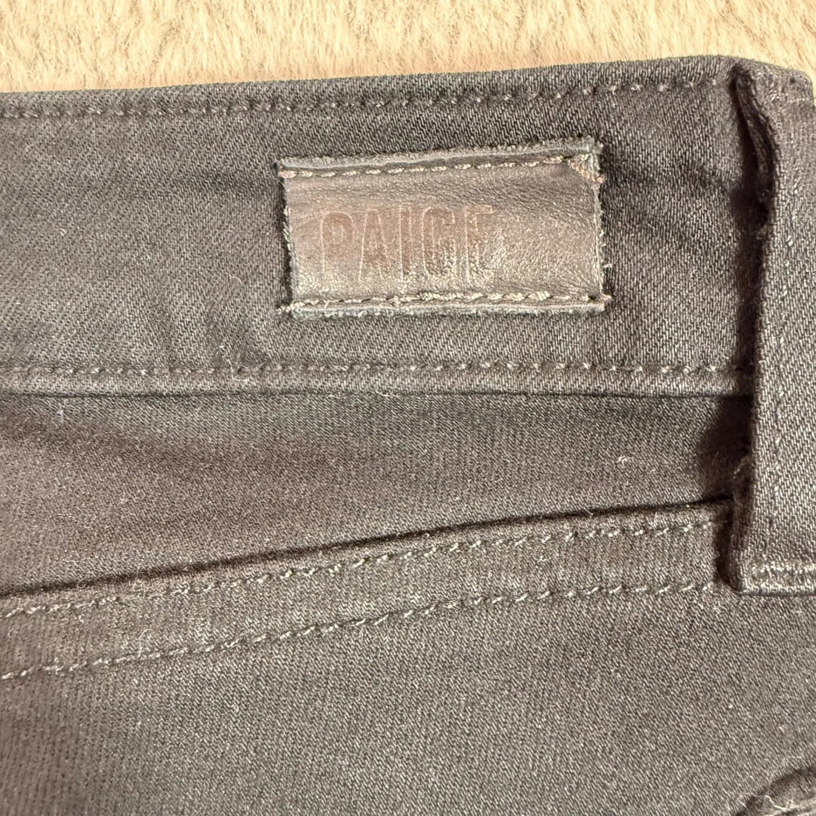 PAIGE Verdugo Crop Black Skinny Jeans Womens Size 28‎ Denim Casual School - Image 3