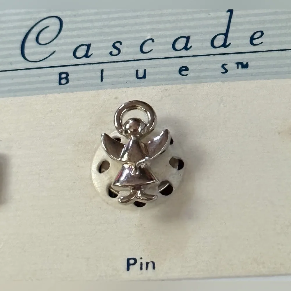Cascade Blues Silver Angel Pin - Image 3