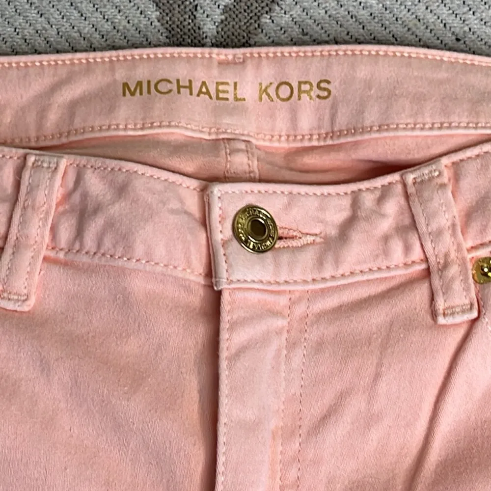 💰 Michael Kors Izzy Cropped Skinny peach jeans - Image 13