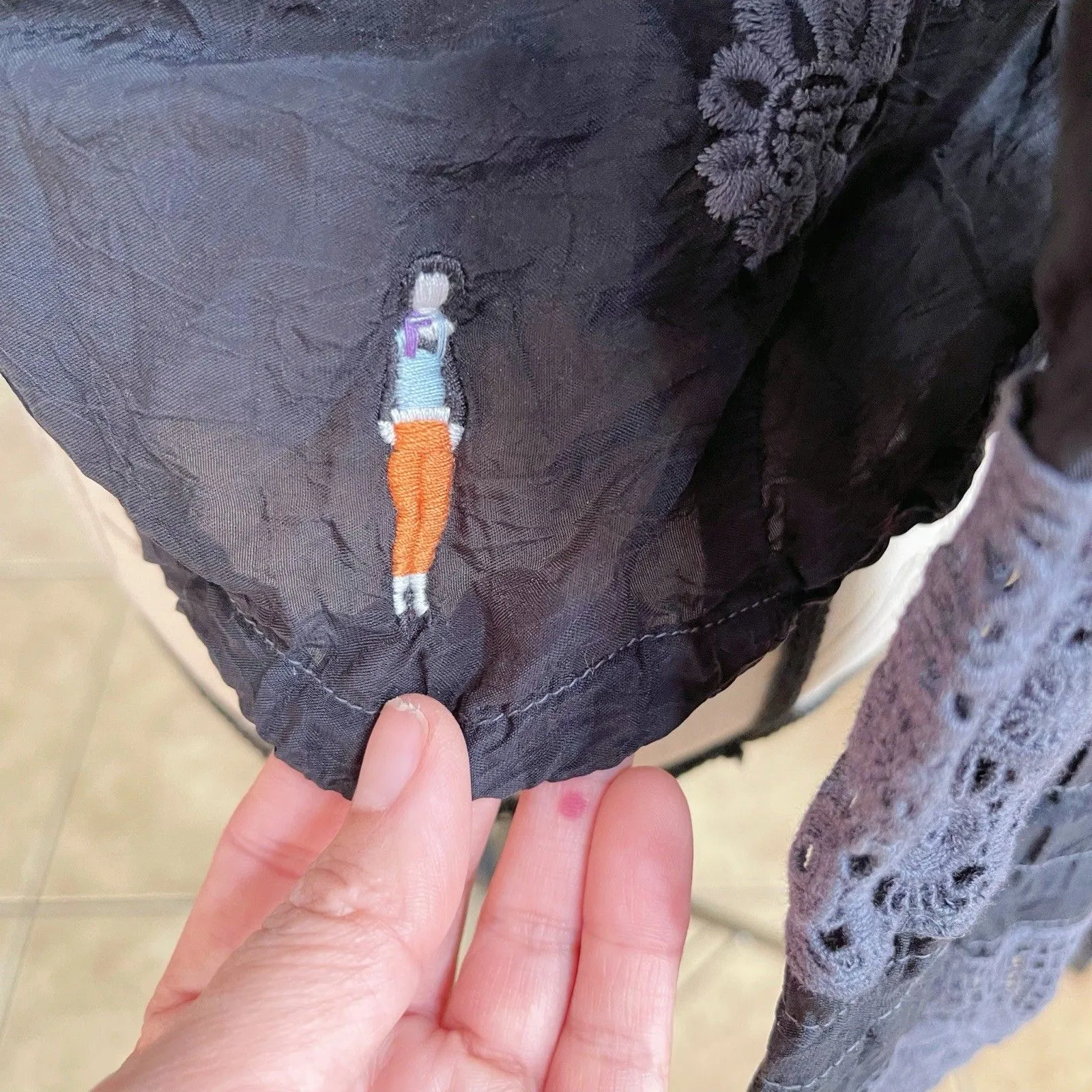 Johnny Was Womens Blouse XS Boho Bohemian  Embroidered Festival Music Concert - Image 14