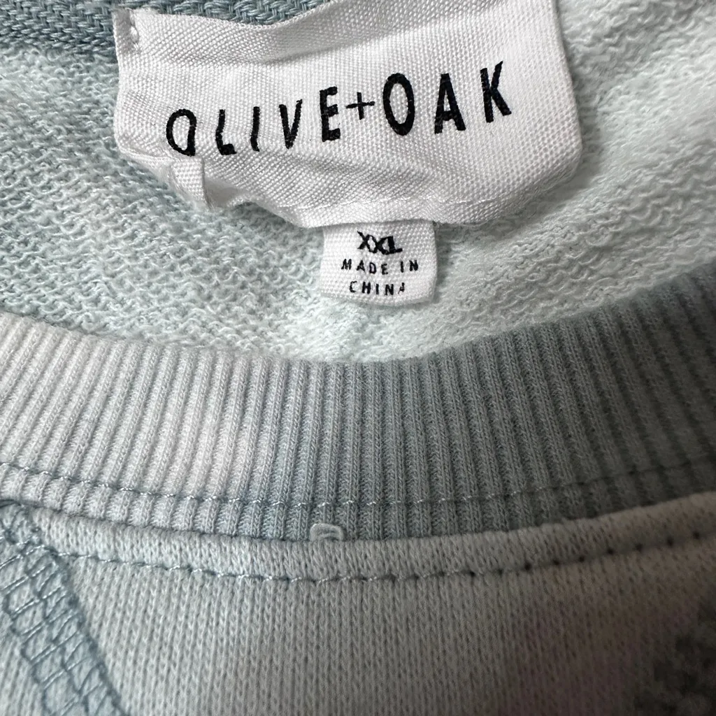 Olive & Oak Tie Dye Crewneck Pullover Sweatshirt size XXL - Image 2