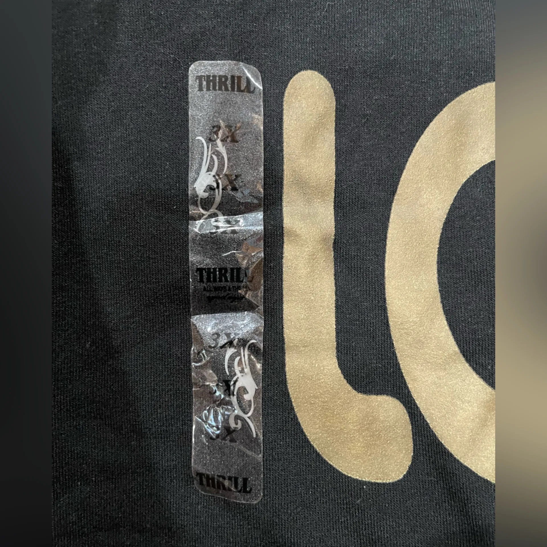 Thrill Midnight Black Cozy Fabric Size 3X - Image 3