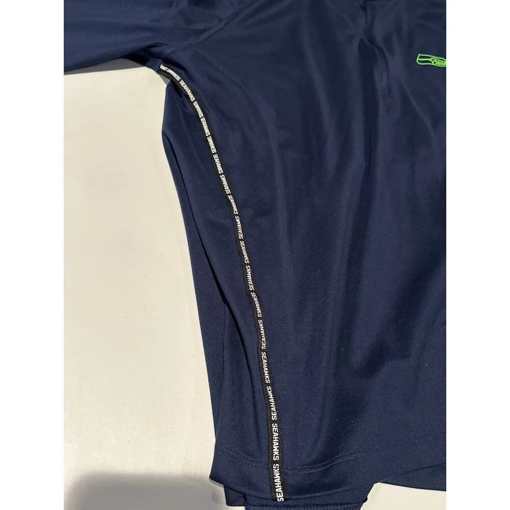 Women’s Seahawks half zip, long sleeve Jersey Sz XL - Image 4