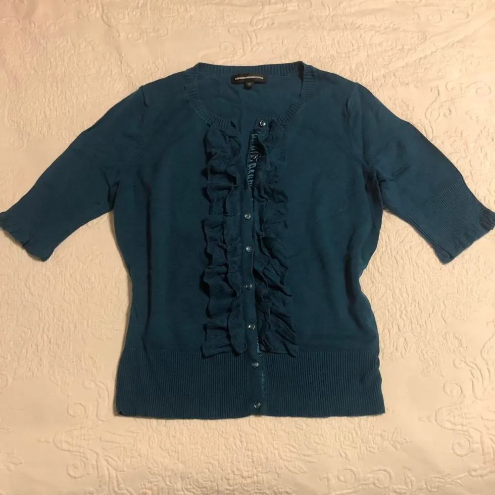 Express Ruffled Cardigan - Image 2