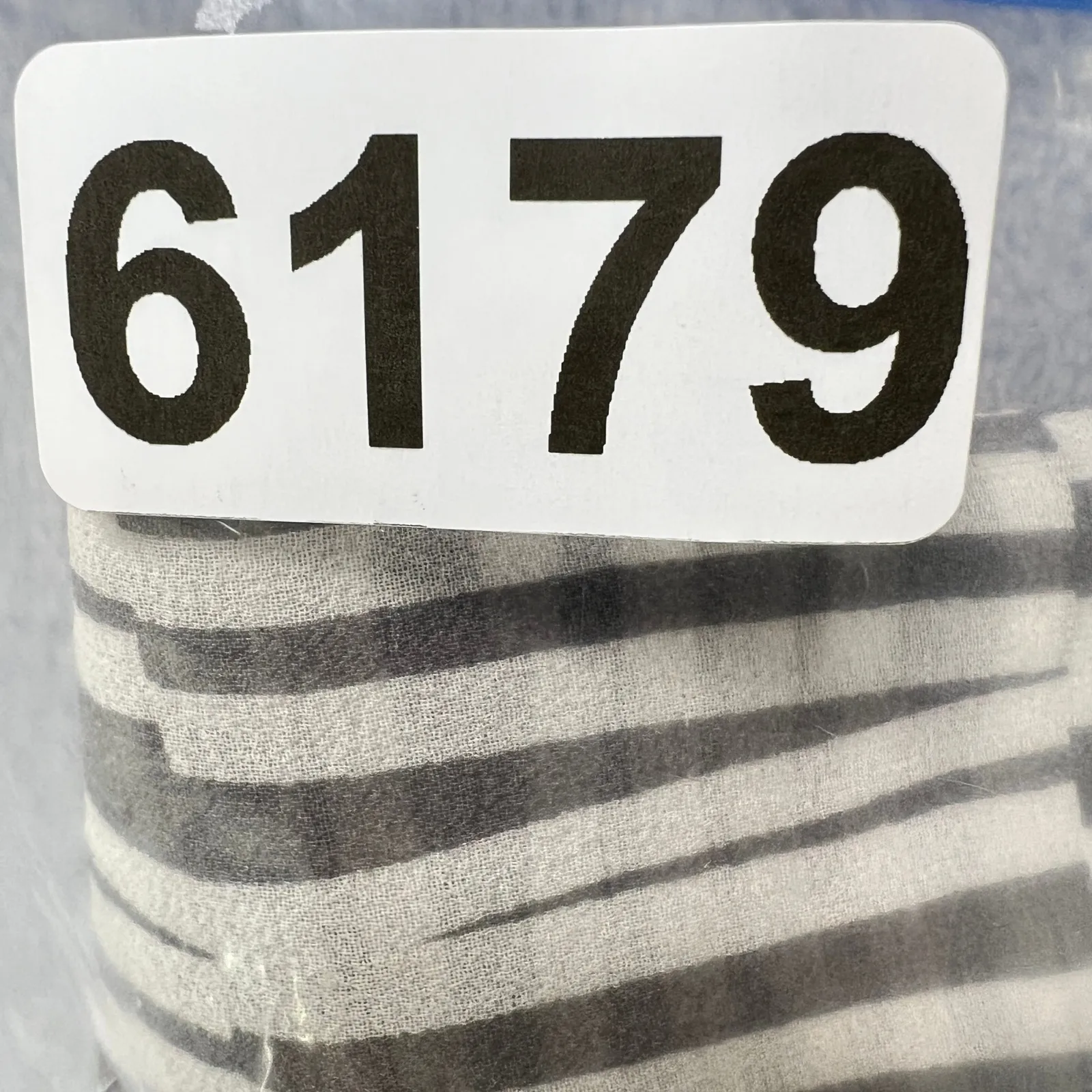 Pure Amici Silk Blouse Women Small 100% Silk Sheer Stripe Button Down Gray White - Image 9