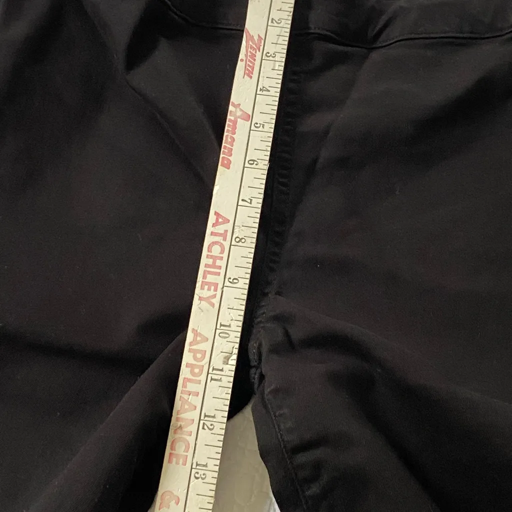 Edwin Lark Pull On Jet Black Boot Cut Side Zipper Jeans Size 34 Minimalist - Image 12