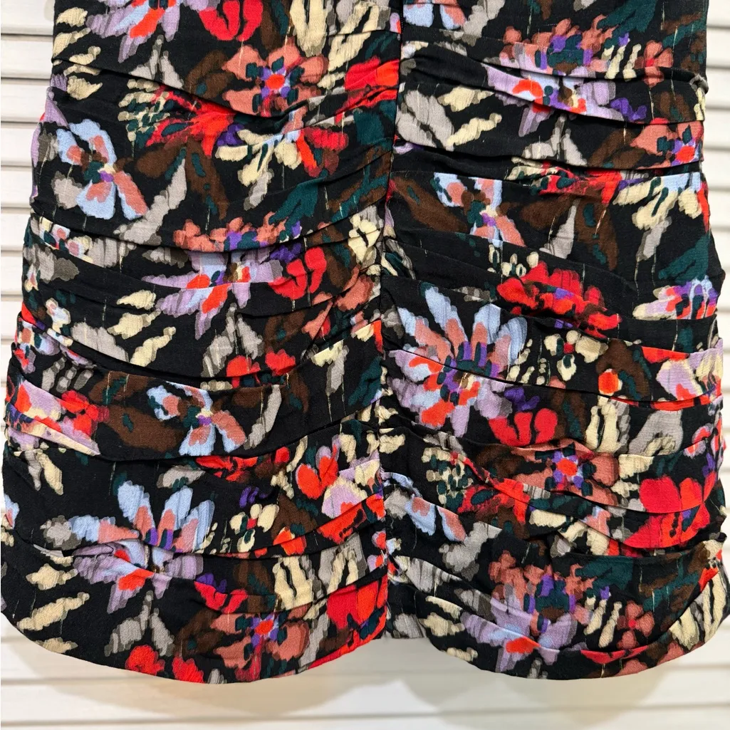 Zara Multicolor Floral Ruffle Skirt - Image 4