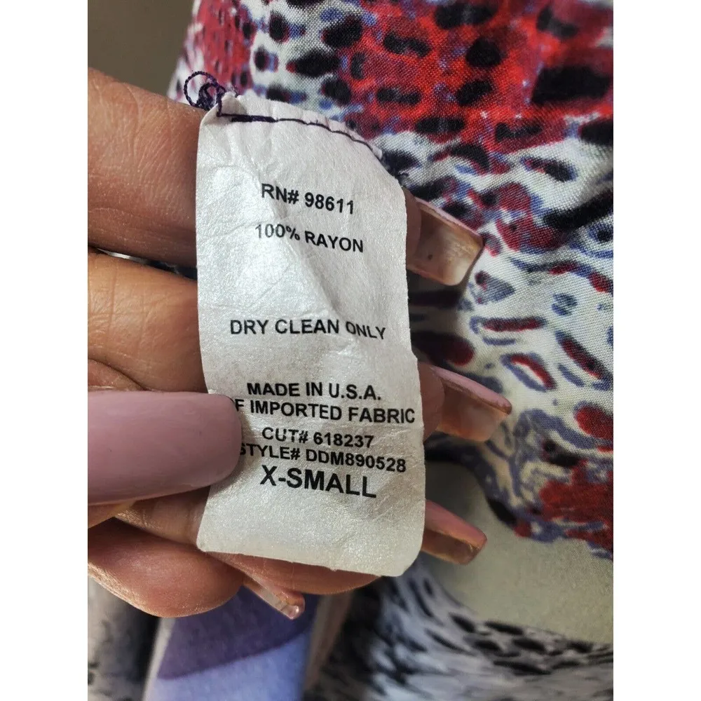 Eight Sixty Women's Multicolor Rayon Sleeveless V-Neck Long Maxi Dress Size XS - Image 9