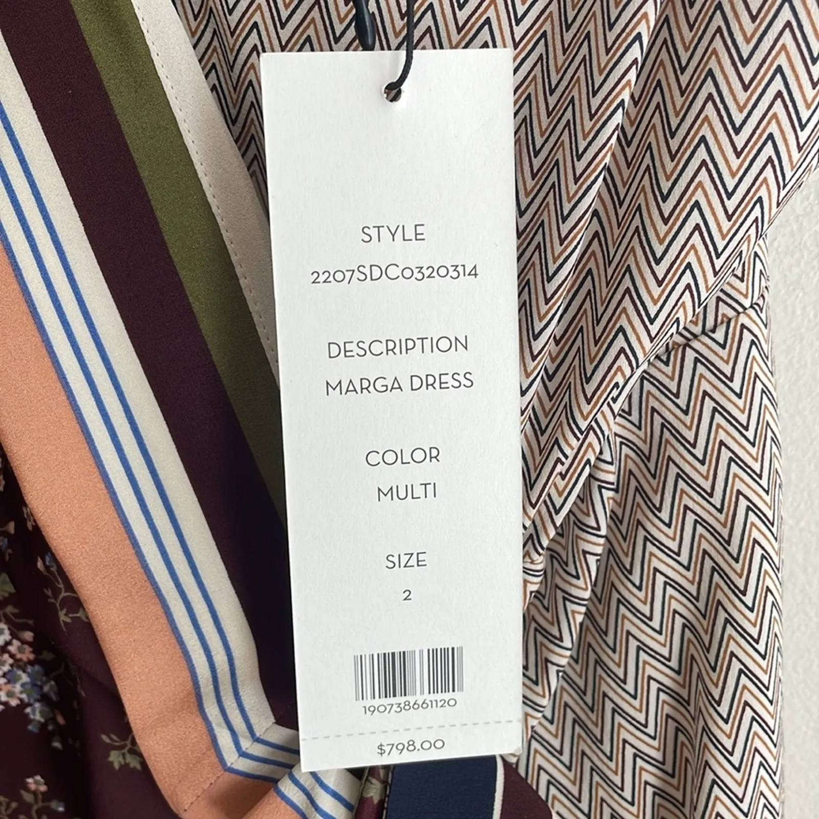 Veronica Beard Marga Silk Midi Dress - Image 9