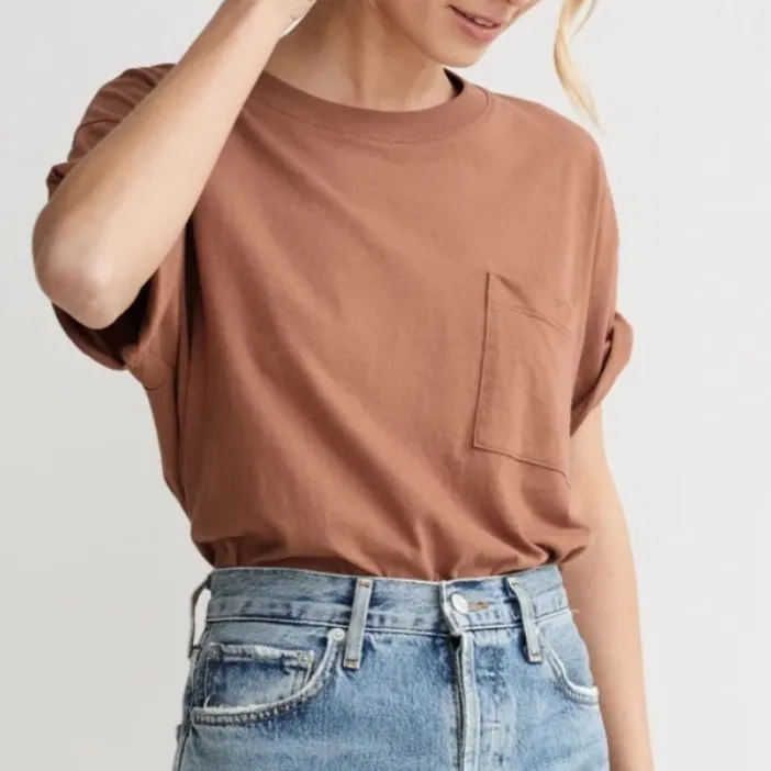 Jenni Kayne Vintage Pocket Clay T-Shirt - Image 3