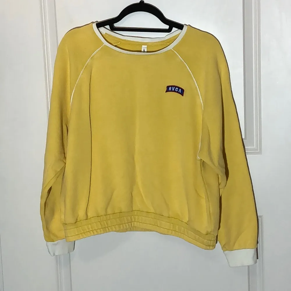 RVCA Yellow Camper Sweatshirt Large - Image 2