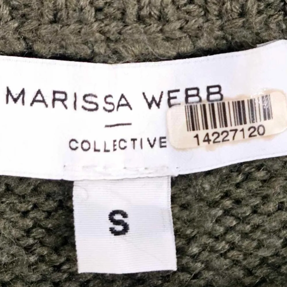 Marissa Webb Collective Olive Chevron Knit Sweater size small Green - Image 5