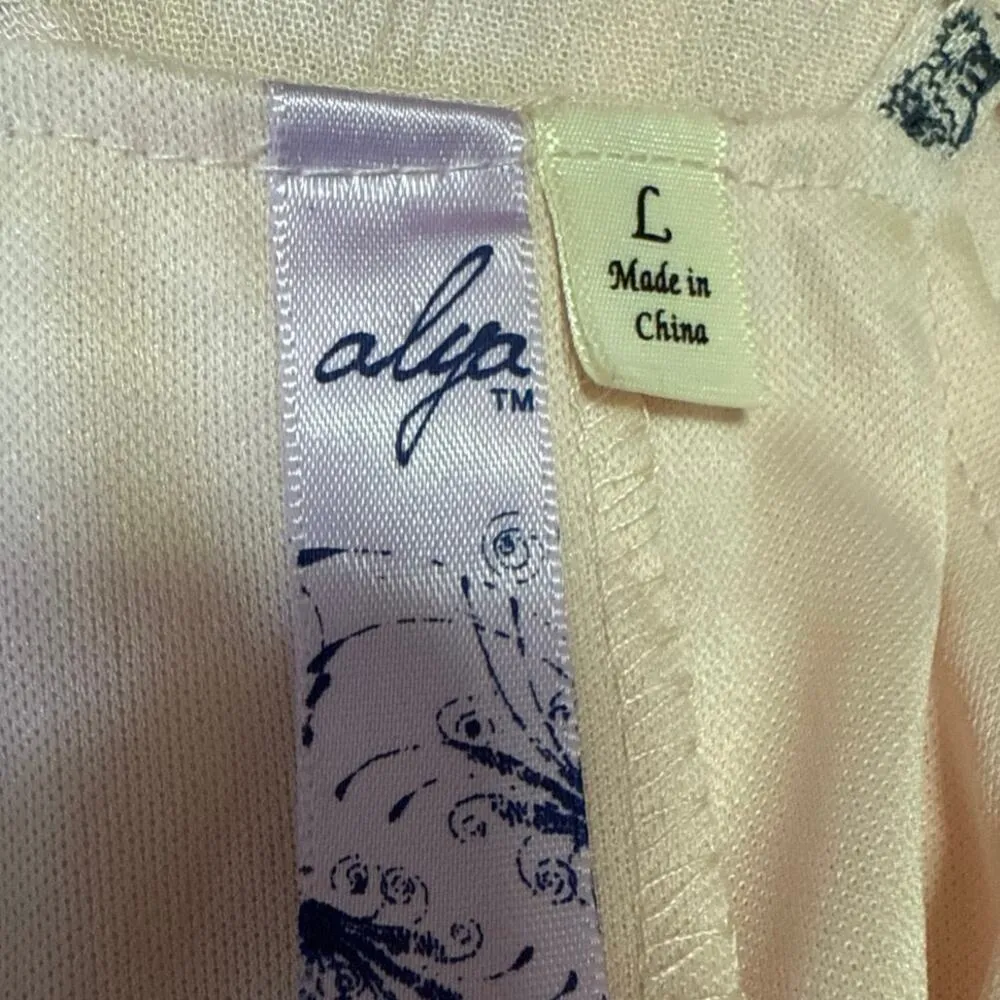 Alya Pink Sleeveless V-Neck Racerback Cami Camisole Mini Slip Tank Dress Size L - Image 3