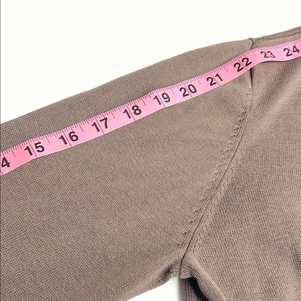 Imperfect J. Jill silk cotton shrug  faded brown layering top medium earth girl - Image 3