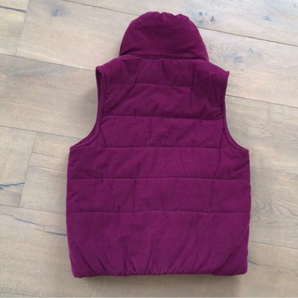 Anthropologie vest‎ Burgundy Bordeaux Size Small pilcro and the letterpress - Image 2