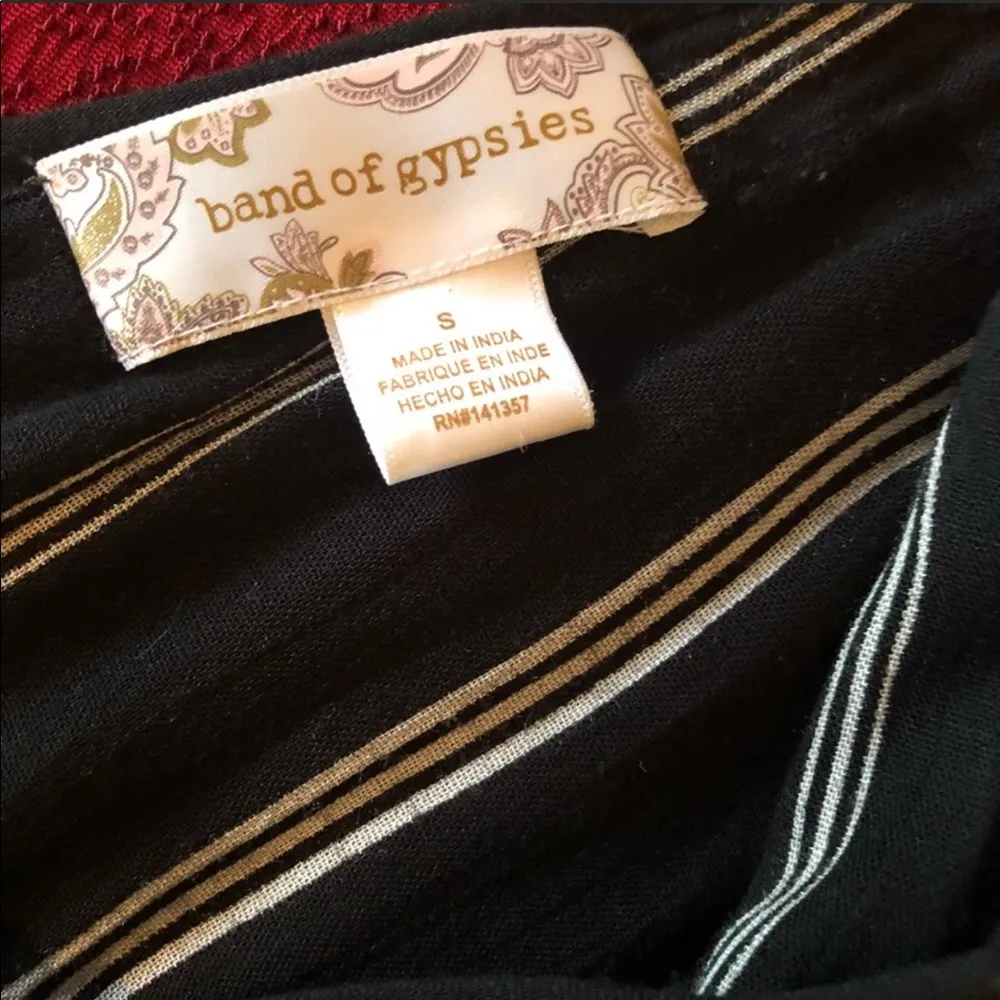 Band of Gypsies Black and White Stripe Jumpsuit - Image 5